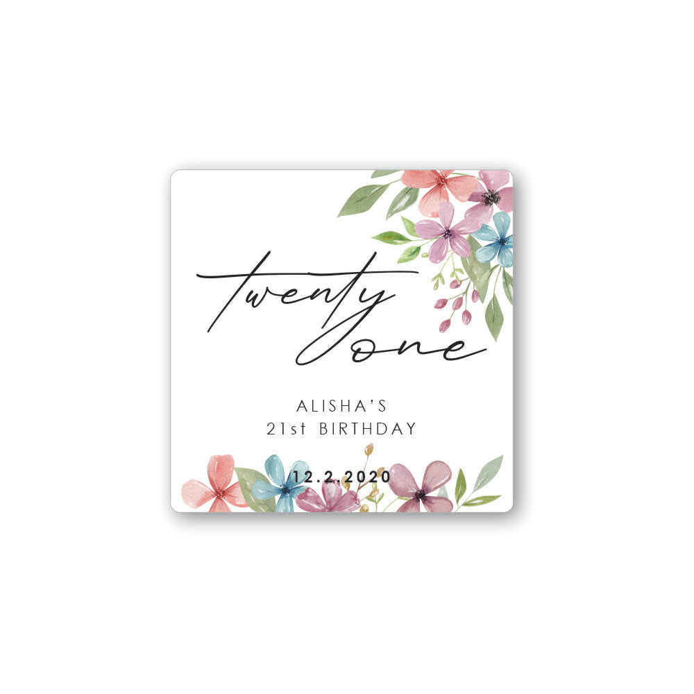 CUSTOM 'Twenty One' Wine label