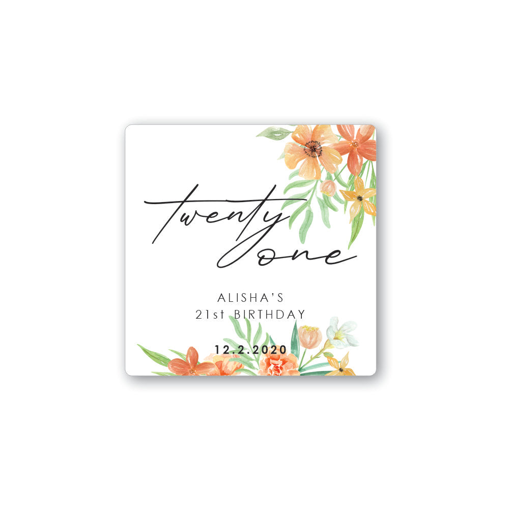 CUSTOM 'Twenty One' Wine label