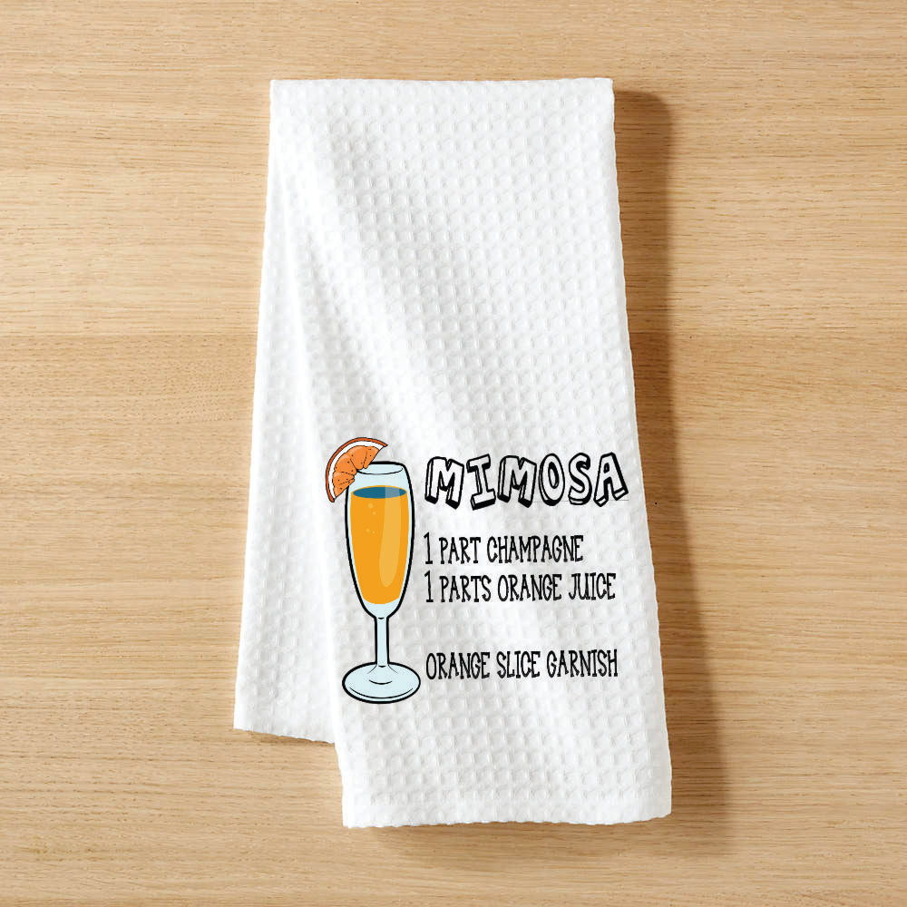 Waffle Towel - Cocktails