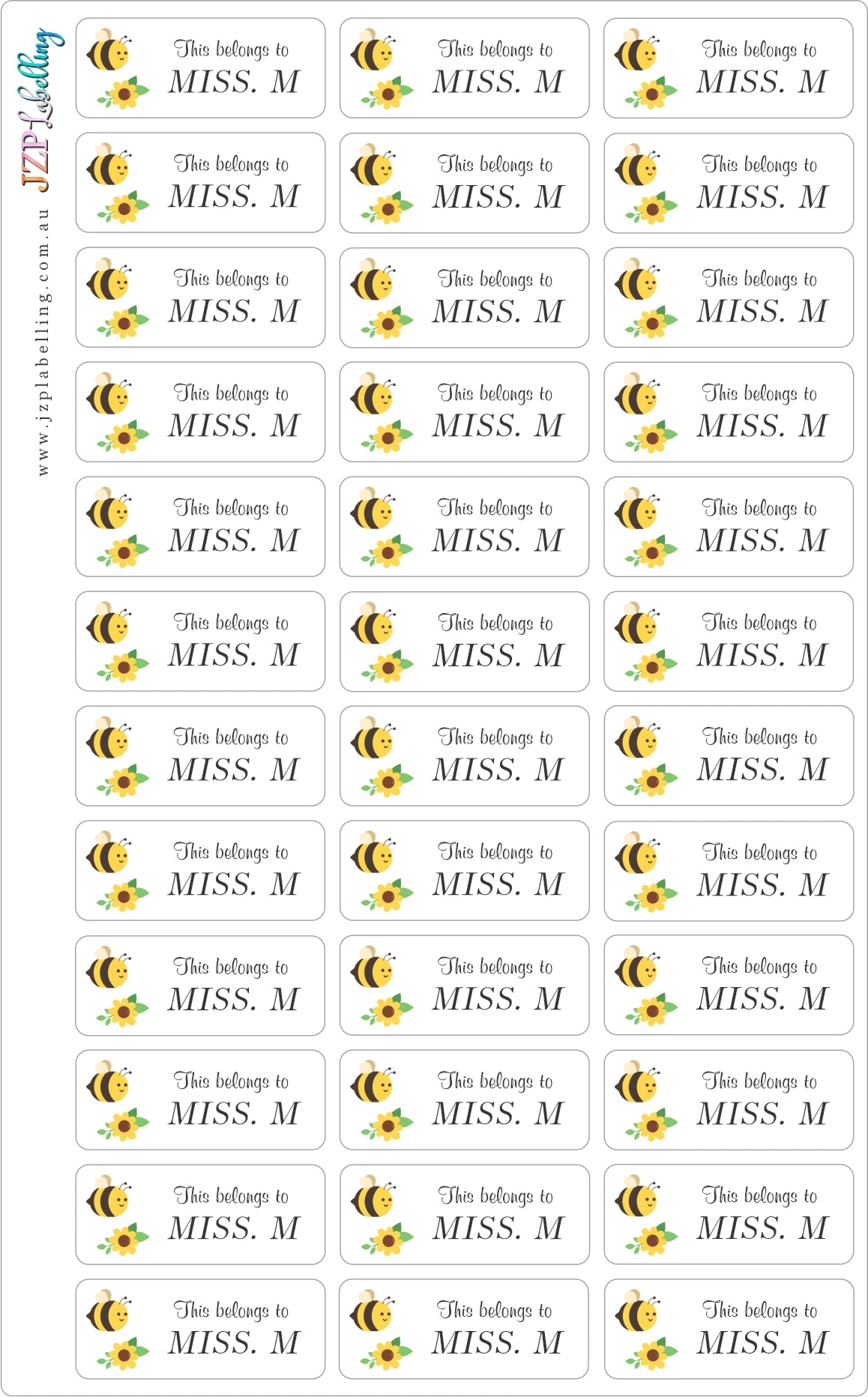 Personalised Teacher Stickers