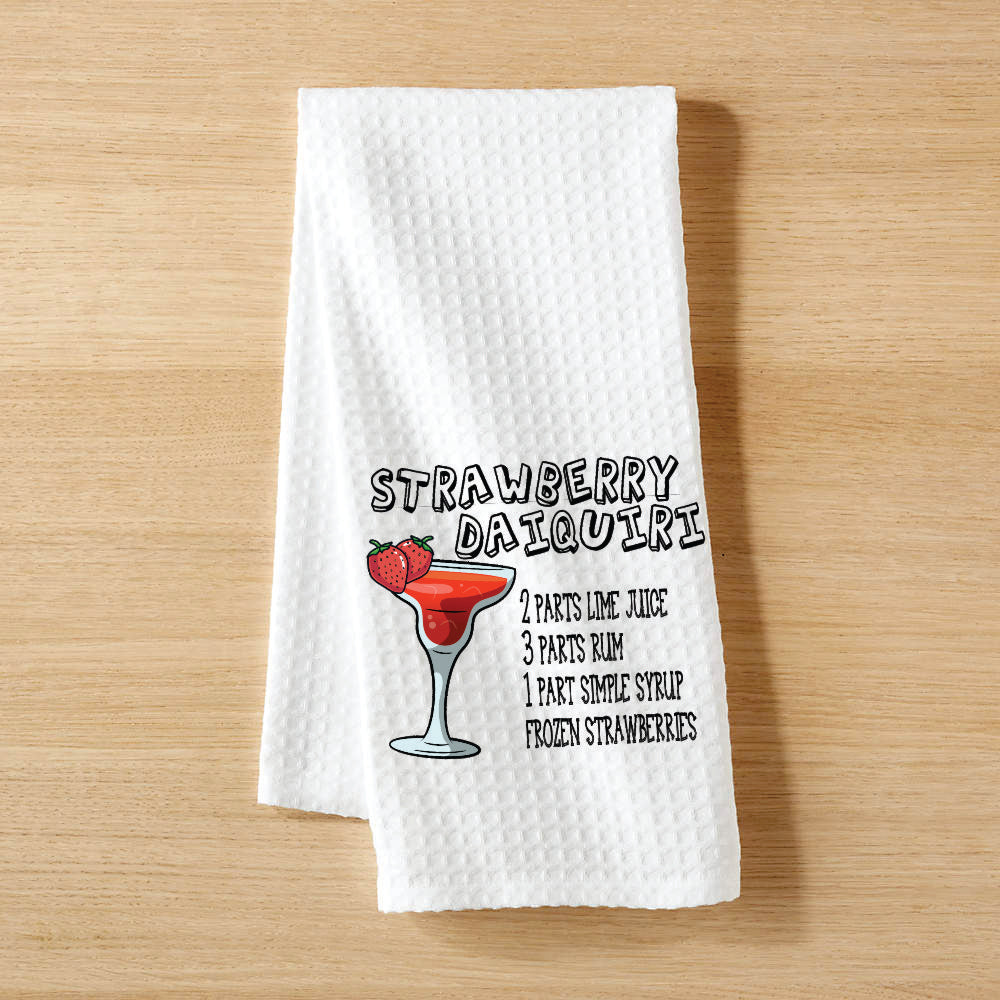 Waffle Towel - Cocktails