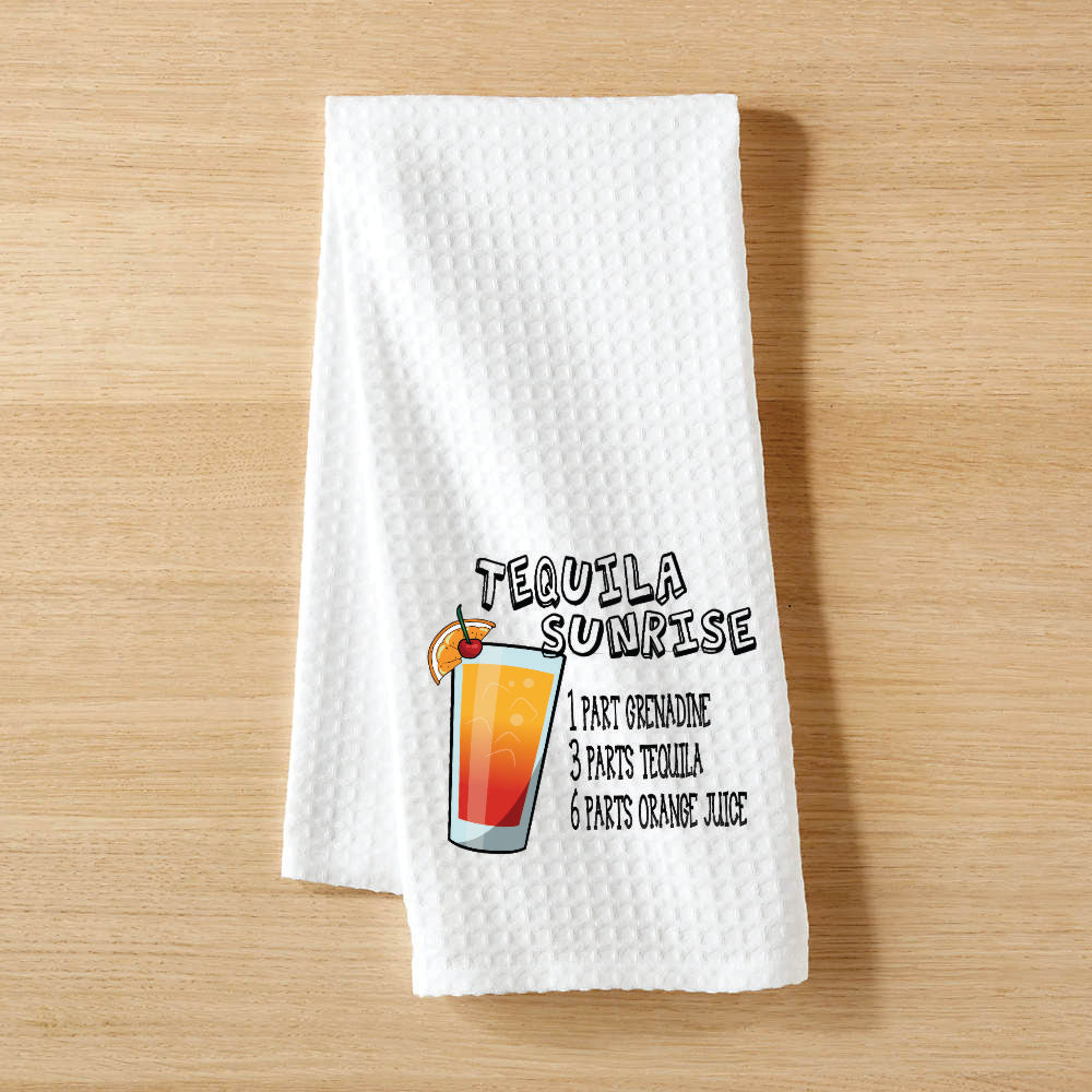 Waffle Towel - Cocktails
