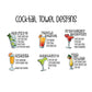 Waffle Towel - Cocktails