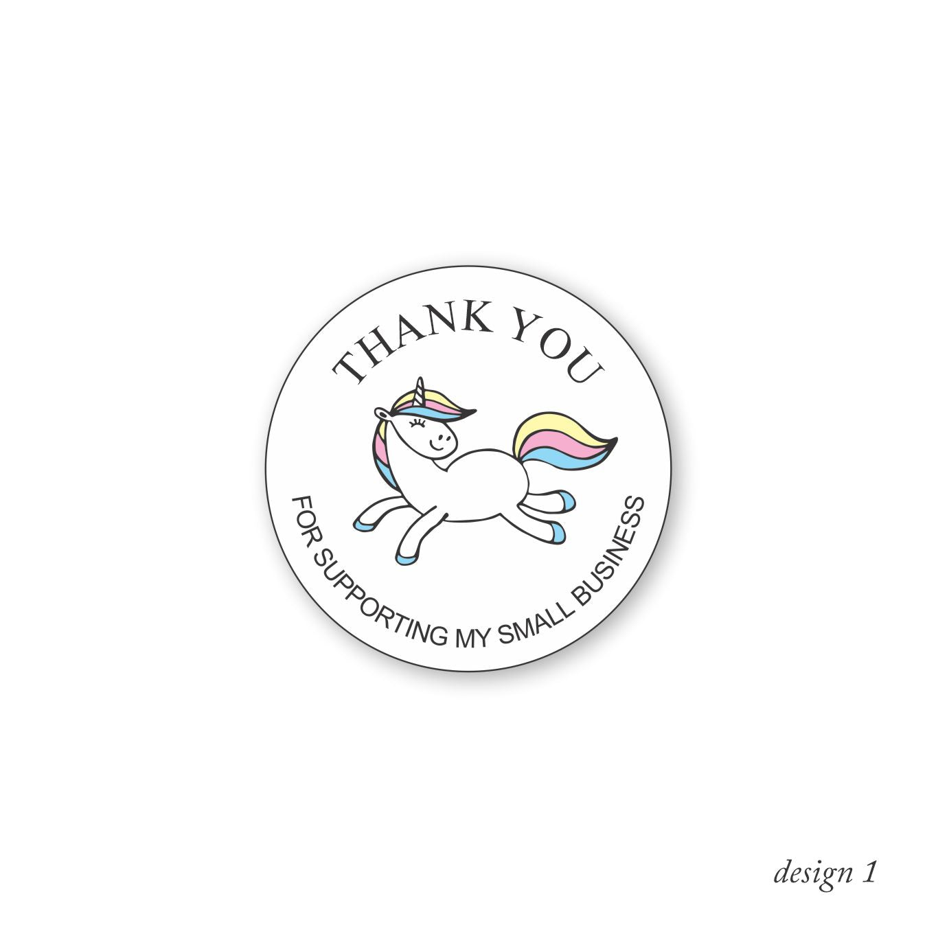 Thankyou Stickers - Unicorns